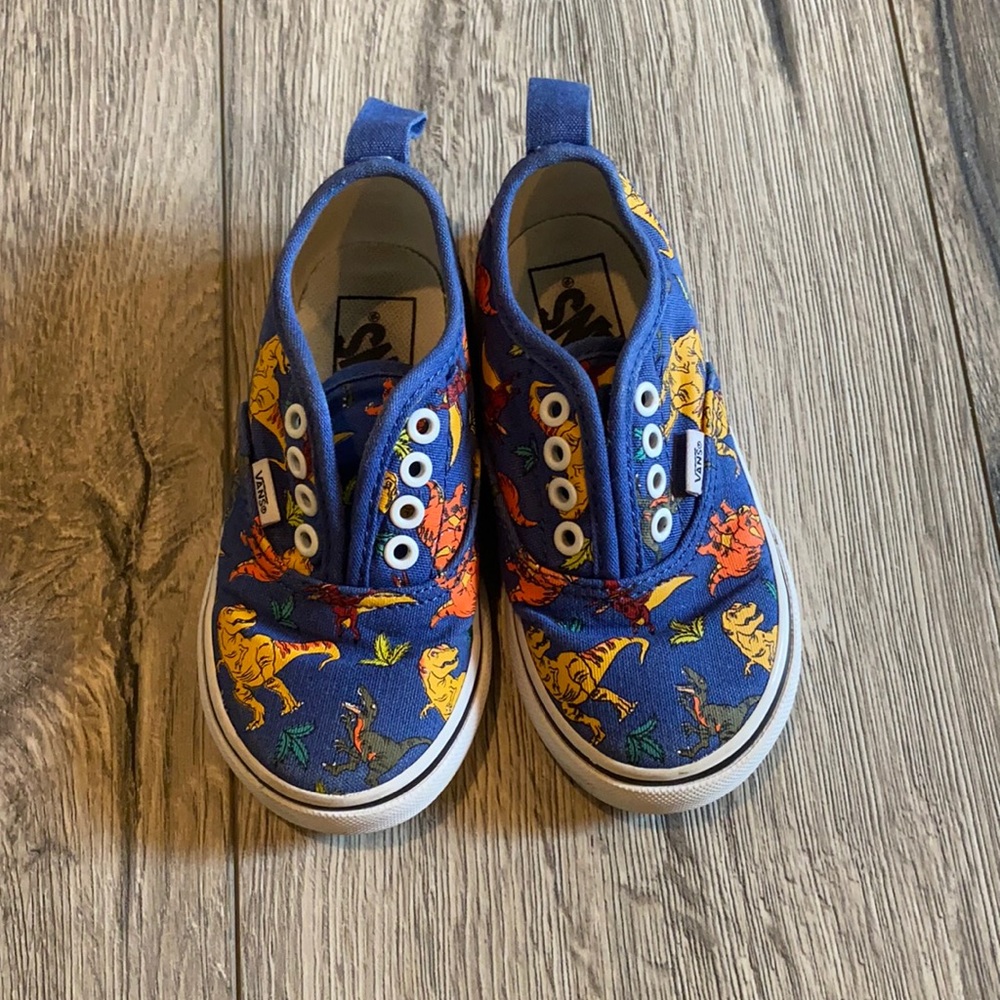Toddler size 6.5 dinosaur vans.